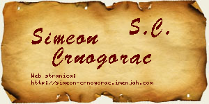 Simeon Crnogorac vizit kartica